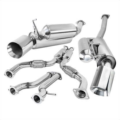2009-2018 Nissan 370Z Dual Catback Exhaust System (Rolled Tip)