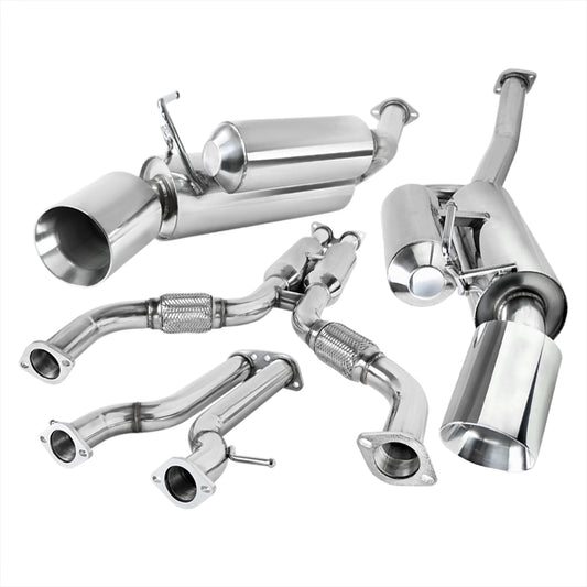 2009-2018 Nissan 370Z Dual Catback Exhaust System (Rolled Tip)