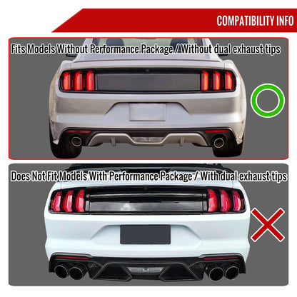 2015-2021 Ford Mustang 2.3L EcoBoost Stainless Steel Dual Catback Exhaust System