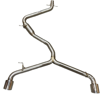 3.5" Stainless Tip Catback Exhaust for VW Golf GTI 2.0T MK6 MKVI 10-14 304SS