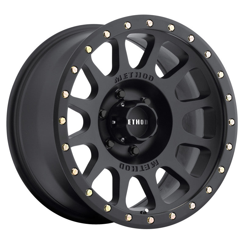 Method Wheels MR305 NV 18x9 +18mm Offset 6x135 94mm CB Matte Black - Gloss Black Lip