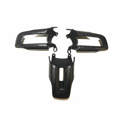 MUSTANG 15-23 CARBON FIBER STEERING WHEEL BUTTON TRIM REPLACEMENT