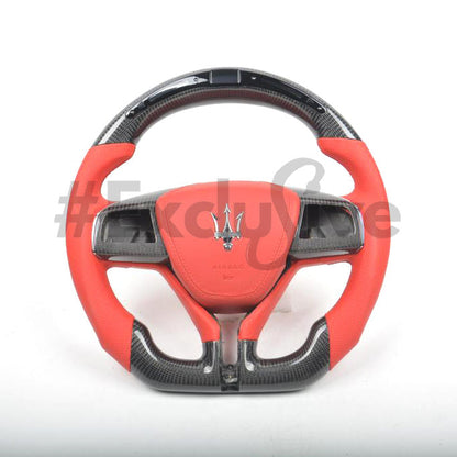 2014-2021 Maserati Ghibli  / 2017-2023 Levante  / 2014-2022 Quattroporte Custom Steering Wheel by Exclusive Steering  for