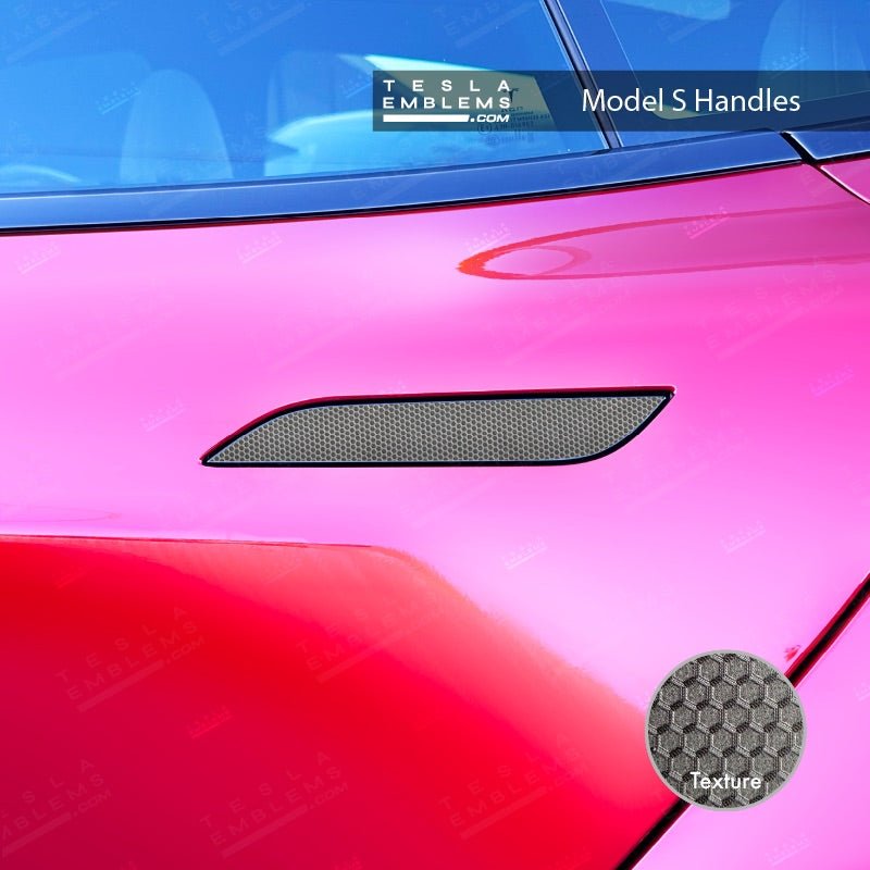 3M Matrix Black Tesla Door Handle Decals (4pcs)