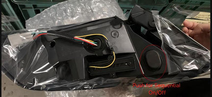 OLM Spec-AR LED Taillights (Clear Lens/Black Base/White Bar) - 2022+ WRX