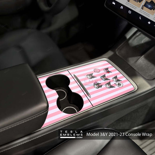 My Melody & Kuromi | Tesla Center Console Wrap Kit | Model Y '21-25
