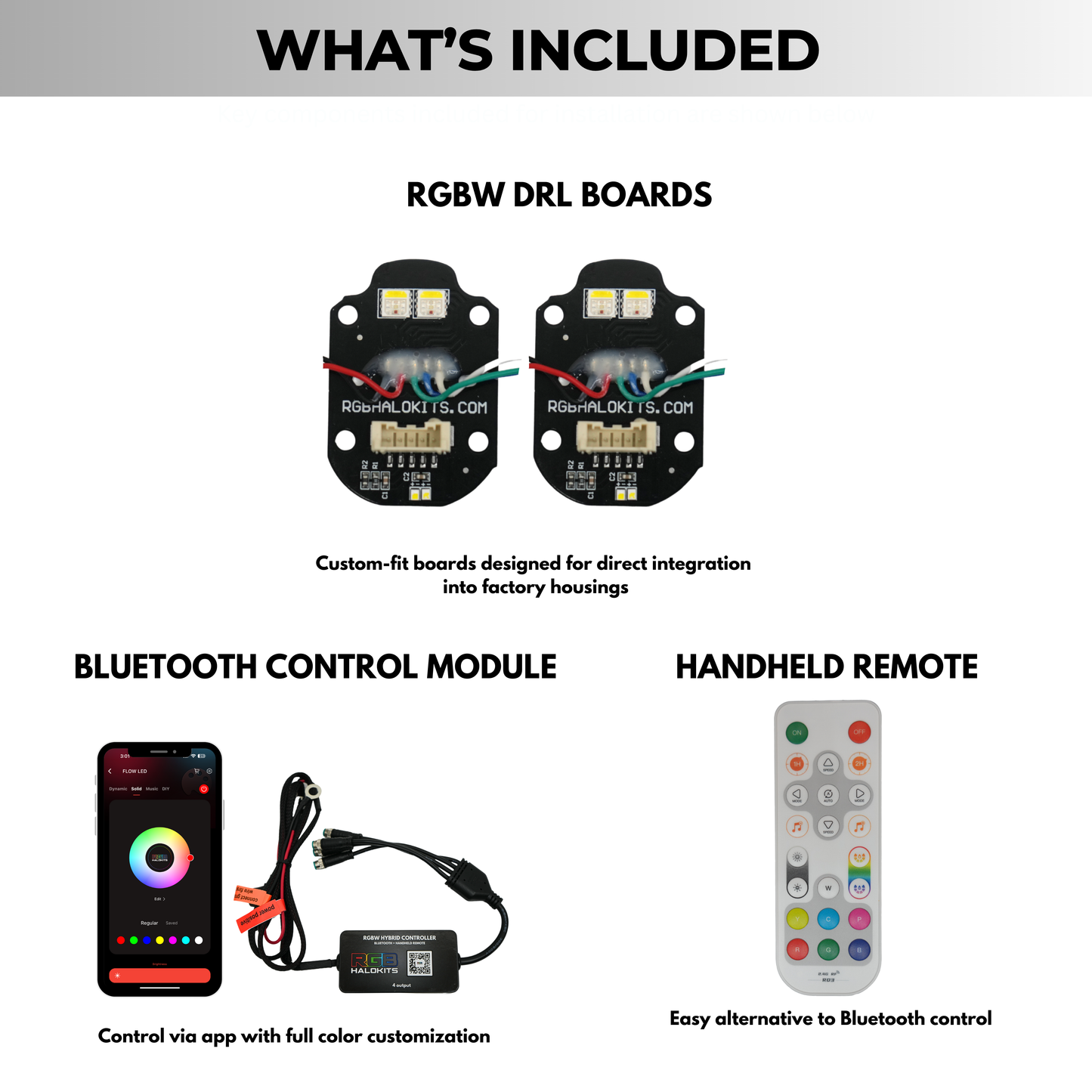 Mercedes Benz C-Class RGBW Multicolor DRL Boards (2015-2023)