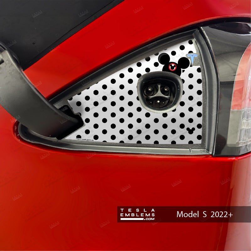 Mouse Ears Tesla Charge Port Wrap | Model S