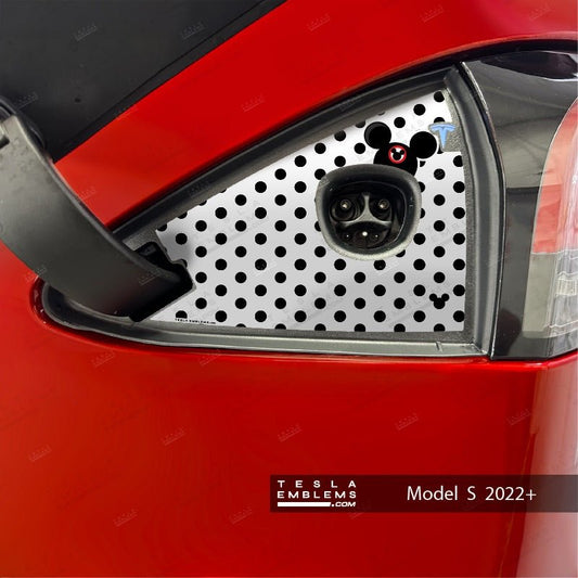 Mouse Ears Tesla Charge Port Wrap | Model S