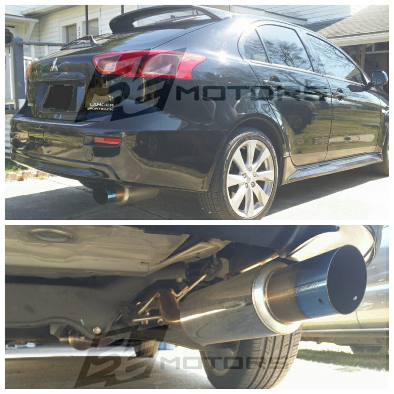 Tsudo S2 Axle-Back Exhaust For 12-17 Mitsubishi Lancer DE/ ES/ GT
