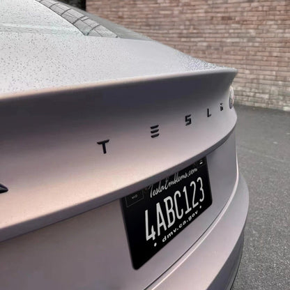 “TESLA” Letters Black ABS Tesla Emblem | Rear Trunk Badging
