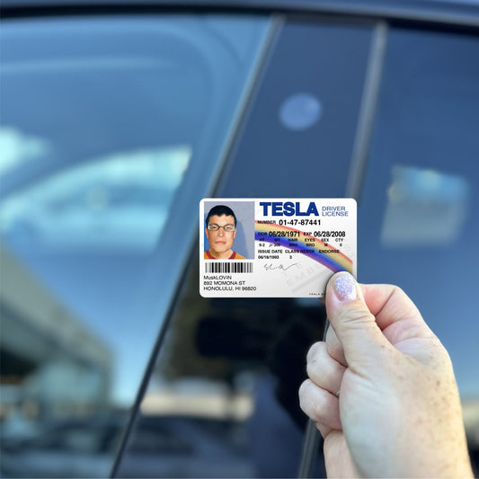 MuskLOVIN' Tesla Drivers License | NFC Key Card Wrap