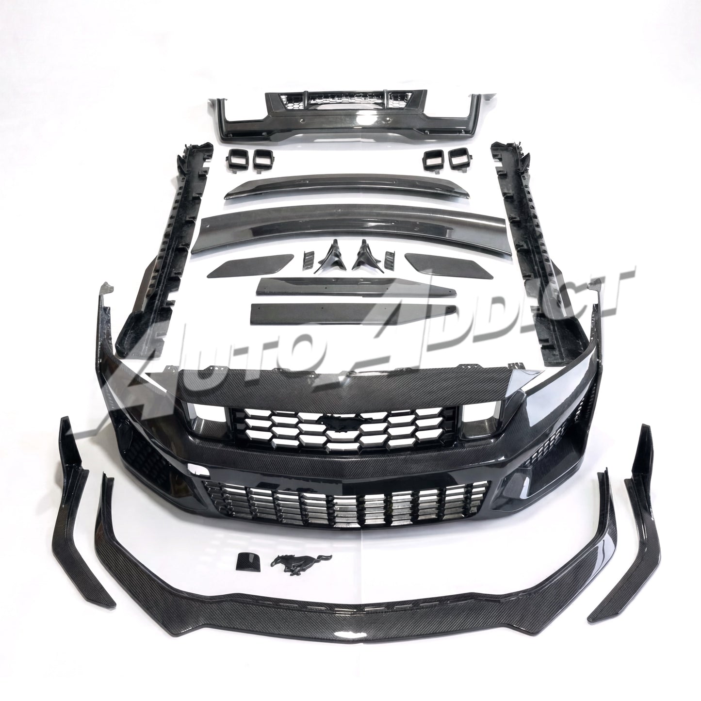 2024–2026 Mustang S650 Heritage SC™ V-Shaped Dry Gloss Carbon Fiber Track Package Program Bundle
