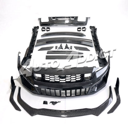 2024–2026 Mustang S650 Heritage SC™ V-Shaped Dry Gloss Carbon Fiber Track Package Program Bundle
