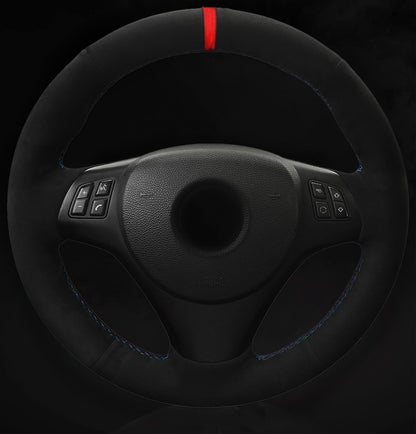 BMW E-Series Alcantara Suede Steering Wheel Cover DIY