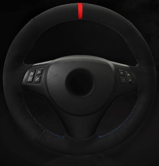 BMW E-Series Alcantara Suede Steering Wheel Cover DIY