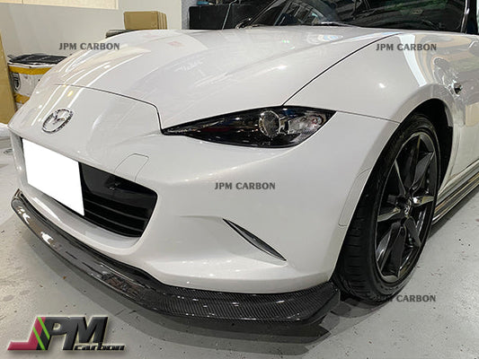 [JPMCarbon] CS Style Carbon Fiber Front Bumper Add-on Lip Fits For 2016-2025 Mazda Miata MX-5 ND Only