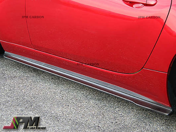 CS Style Carbon Fiber Side Skirt Add-on Lips Fits For 2016-2025 Mazda Miata MX-5 ND Only