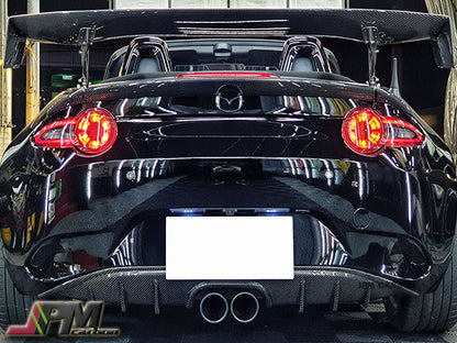 JPM GT Carbon Fiber Trunk Spoiler Wing Fits For 2016-2025 Mazda Miata MX-5 ND Only