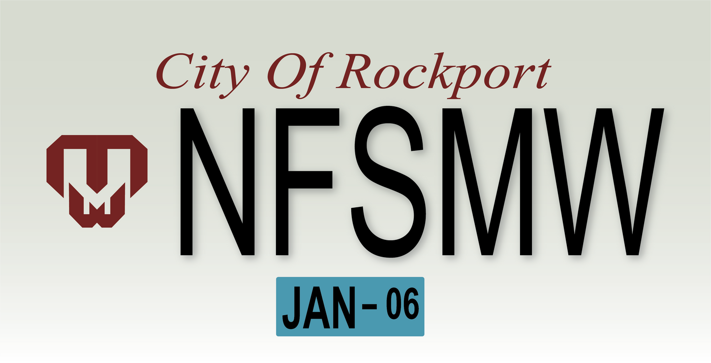 Need For Speed Replica Plates