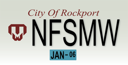 Need For Speed Replica Plates