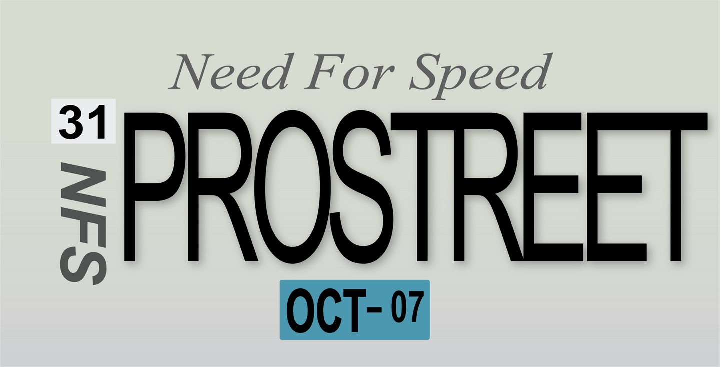 Need For Speed Replica Plates