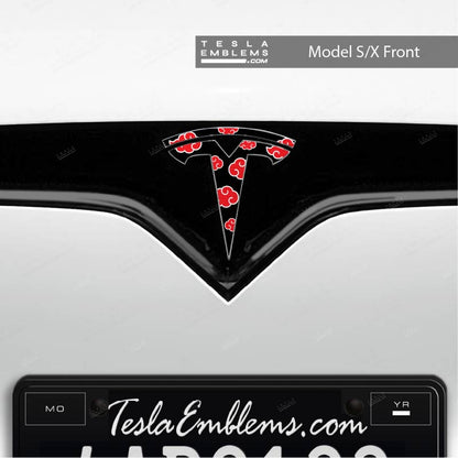 Naruto Akatsuki Tesla Emblem Decals (Front + Back) | Model S