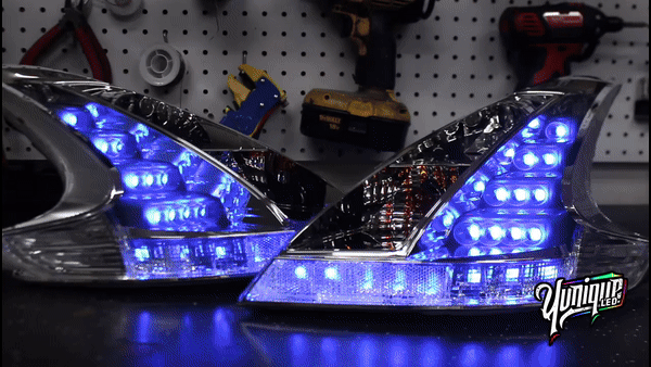 Nissan 370Z BlueGhozt Clear JDM Tail Lights