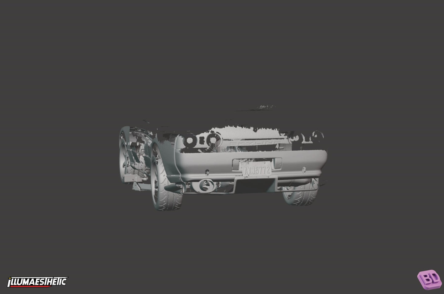 Nissan Skyline GT-R Coupe (BNR32) 3D Scan (1989-1994)