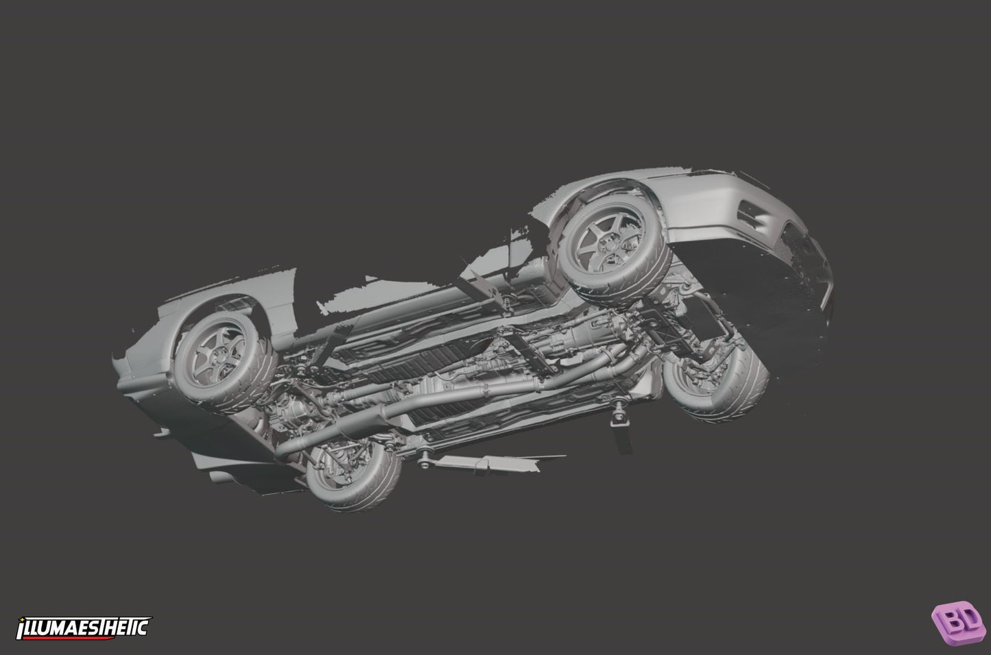 Nissan Skyline GT-R Coupe (BNR32) 3D Scan (1989-1994)