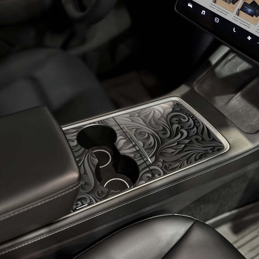 Nocturnal Petals | Tesla Center Console Wrap Kit | Model Y '21-25