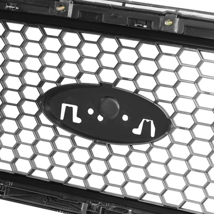 2004-2008 Ford F150 Lariat Style Front Grille Silver Chrome