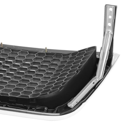 2004-2008 Ford F150 Lariat Style Front Grille Silver Chrome