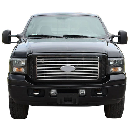 2005-2007 Ford F350 Super Duty Chrome Grille with Black Frame