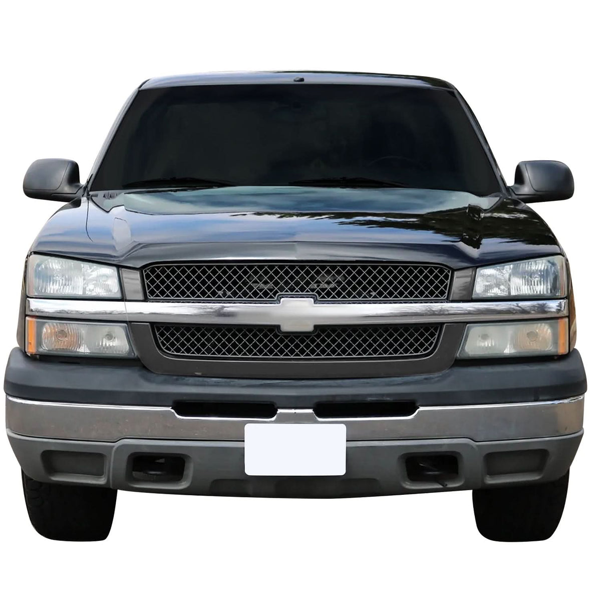 2003-2005 Chevrolet Silverado OE Style Front Grille Gray w/ Chrome