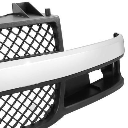 2003-2022 GMC Express/Savana Dark Gray Grille with Chrome Molding