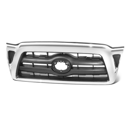 2005-2011 Toyota Tacoma Front Grille Matte Black Chrome Frame