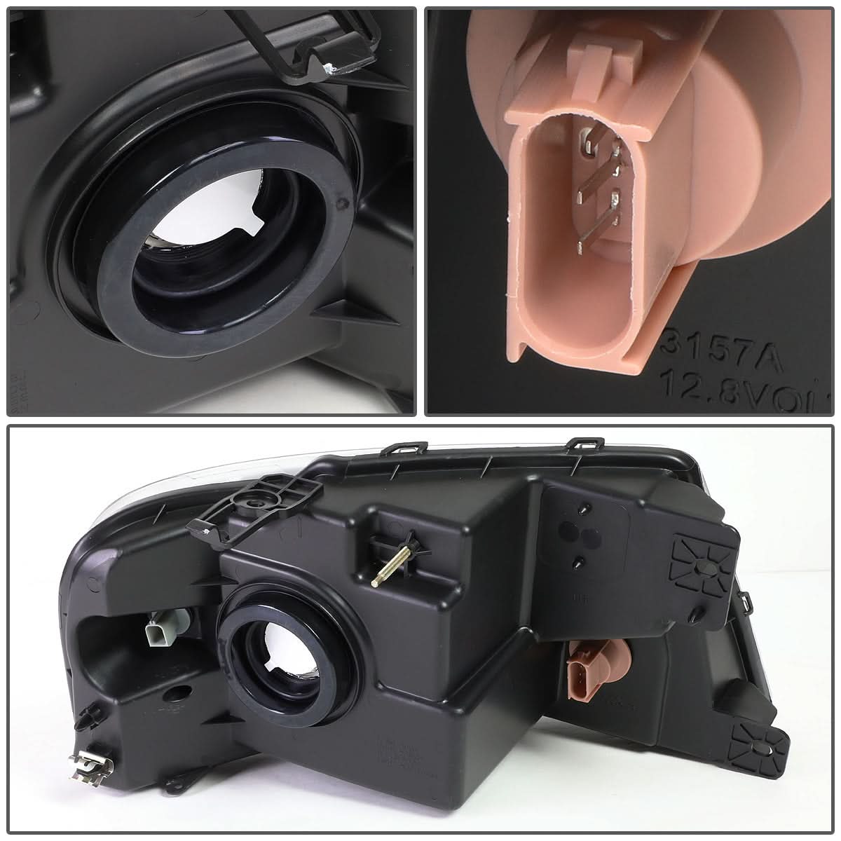 2004-2008 Ford F-150 OE Style Headlight Left - Black Housing