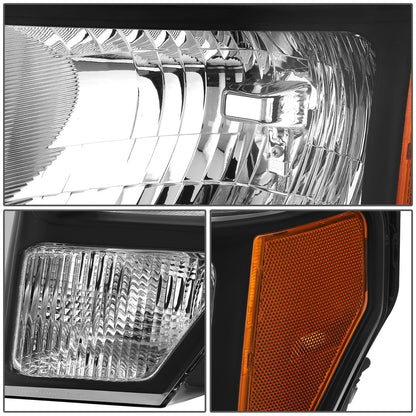 2010-2014 Ford F-150 OE Style Black Housing Headlights - Left