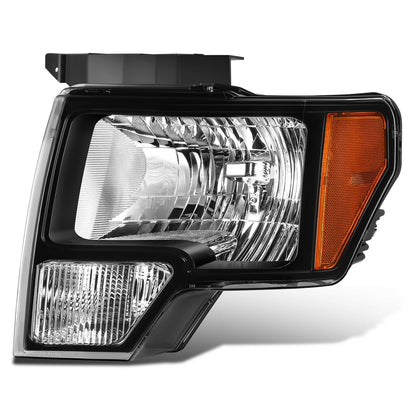 2010-2014 Ford F-150 OE Style Black Housing Headlights - Left