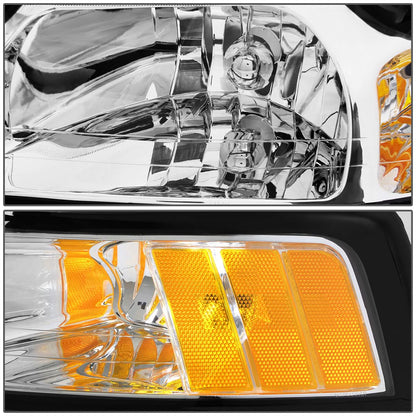 99-04 Ford Mustang OE Style Chrome Headlight - Left Side