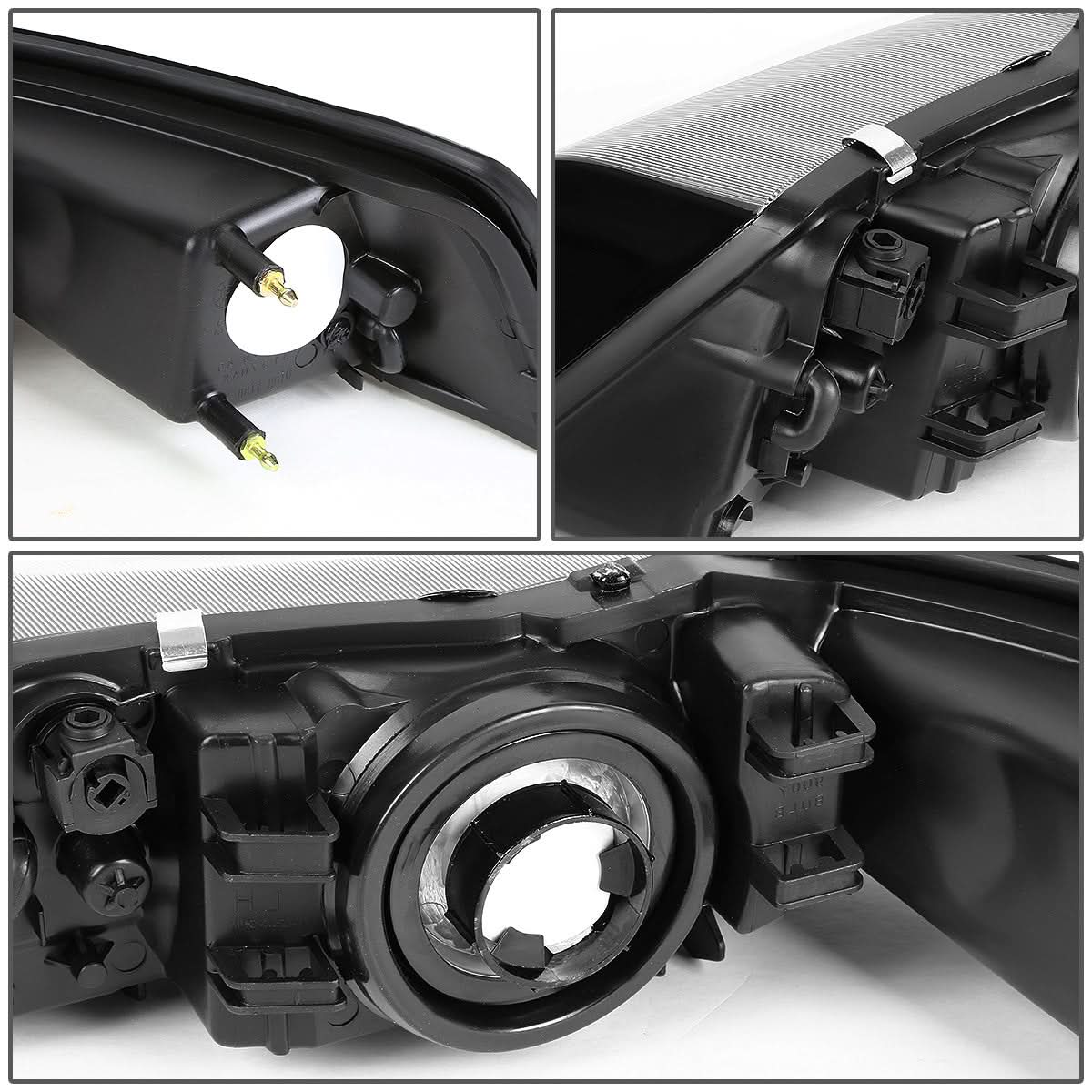 99-04 Ford Mustang OE Style Right Headlight - Black Housing