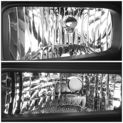 2005-2007 Ford F-250 F-350 F-450 F-550 OE Style Left Headlight Black