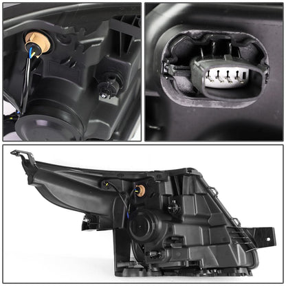 2011-2015 Ford Explorer OE Style Left Headlight - Black Housing