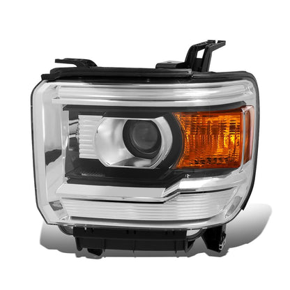 14-18 GMC Sierra 1500 / 15-19 2500HD 3500HD OE Style Headlights Black