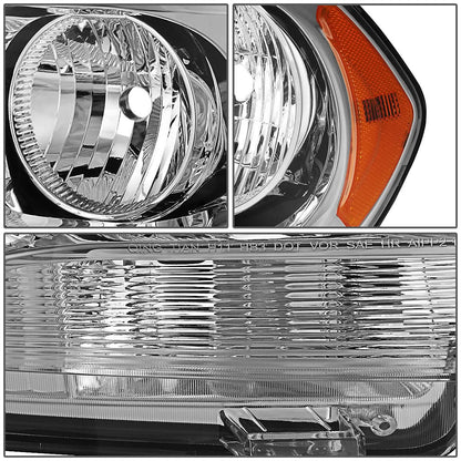 2011-2013 Dodge Durango OE Style Halogen Headlights Chrome Left