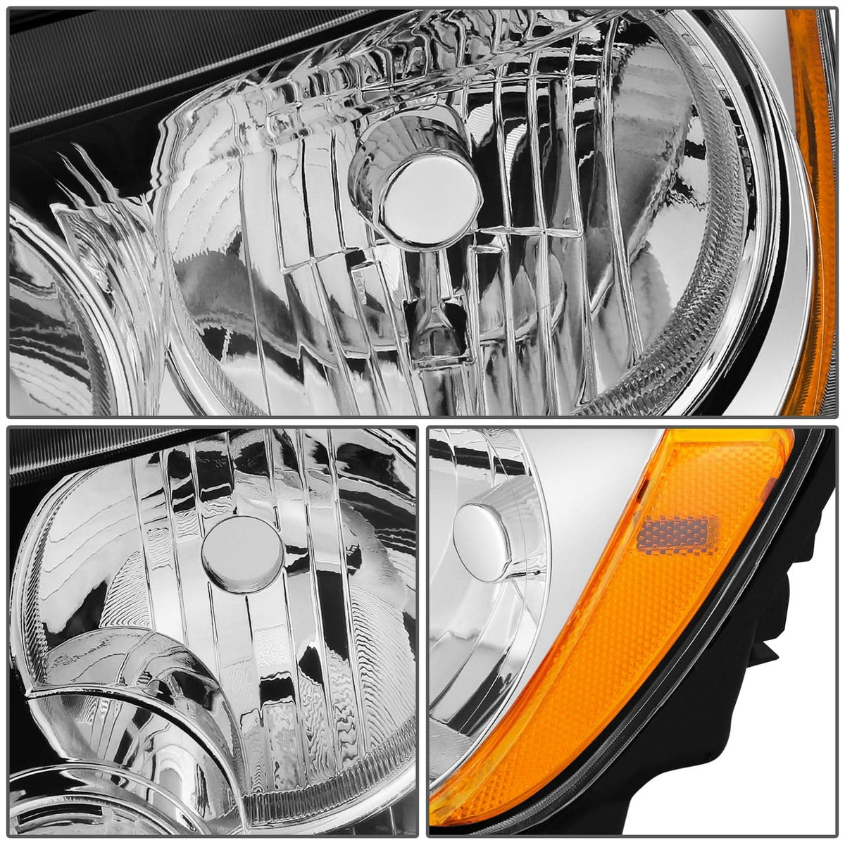 2011-2013 Jeep Grand Cherokee OE Style Left Headlight - Chrome Housing