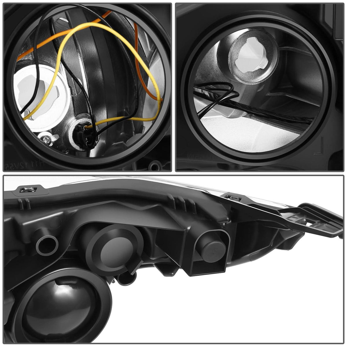 2014-2018 Ford Transit Connect OE Style Headlight - Black Housing - Right