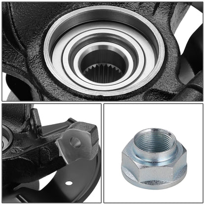 2001-2012 Ford Escape Loaded Knuckle Assembly - Front Right - Black
