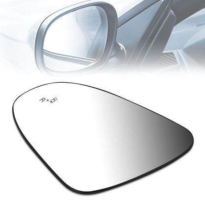 2017-2019 Toyota C-HR OE Style Mirror Glass Lens - Left Heated BLIS